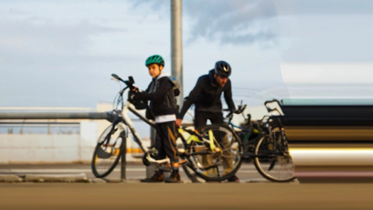 Pai e Filho Pedalam Quase 7 Quilômetros Diários em Mogi das Cruzes e Suzano